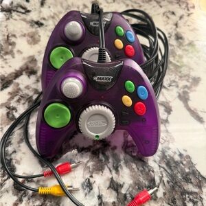 Senario Purple Wired Controller for Video Games